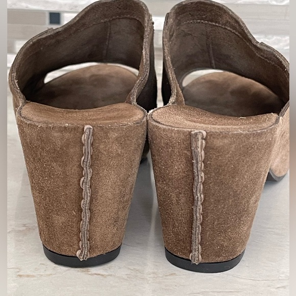 ROBERTO DEL CARLO Brown Suede Women's Heeled Mules, IT40/US9 - Picture 5 of 13